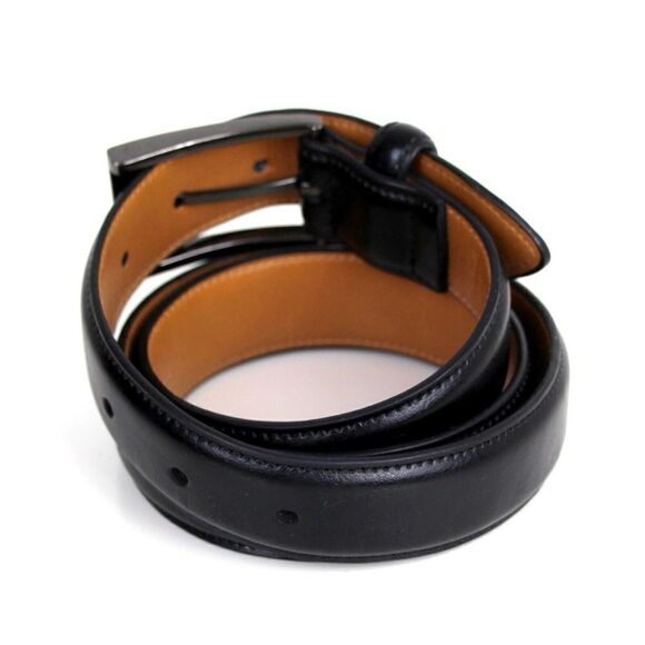 DOCKERS BLACK GENUINE LEATHER 1 1/8"Wd CASUAL DRESS MEN'S BELT Sz 34/85 (F89 - Picture 4 of 15